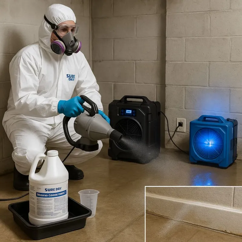 Sanitization and Odor Removal process in Cloverdale, VA